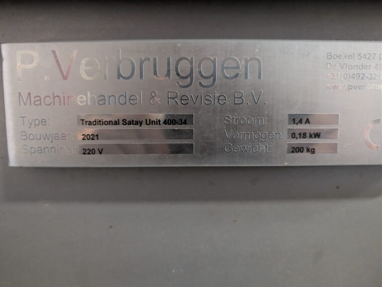 2021 Verbruggen saté spiesmachine – foto 31
