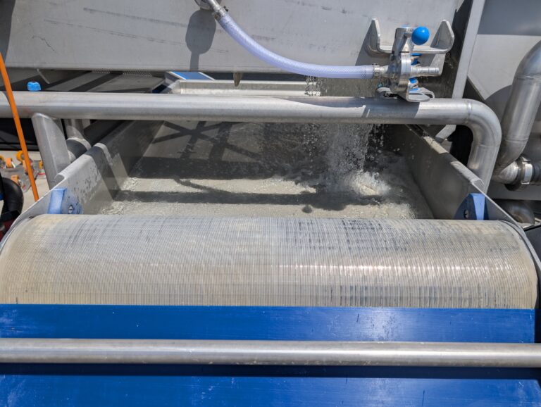 Ontwateringsrol van de Eillert Double Wash 20 van dichtbij